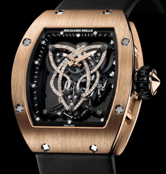 Replica Richard Mille RM 019 Manual Winding Tourbillon Rose Gold Watch